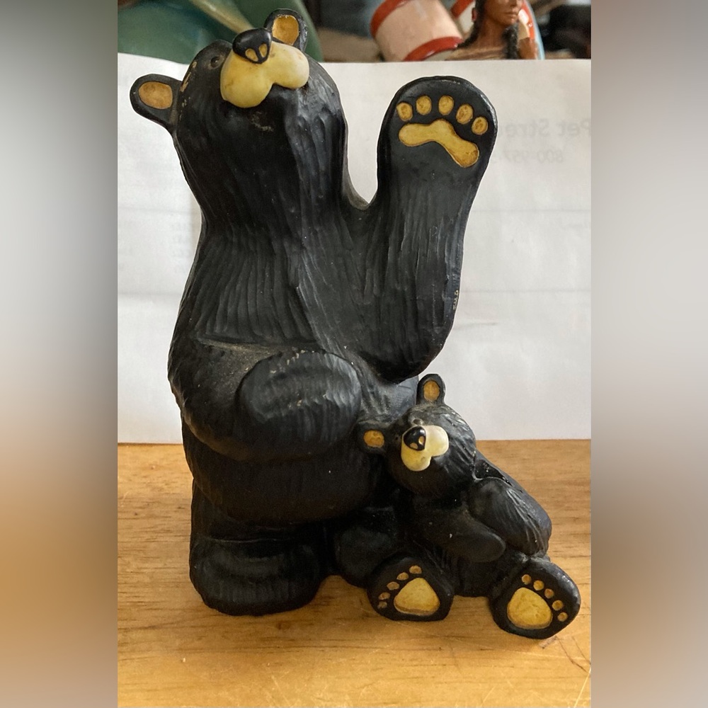 Estate auction Big Sky BearFoots Bears Bic & Cubbie Card Holder Jeff Fleming